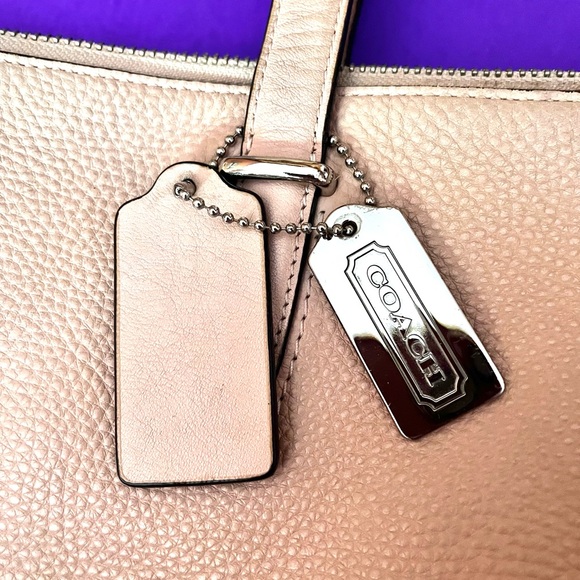 COACH Bleecker Pink Leather Tote Shoulder Bag - Picture 8 of 11